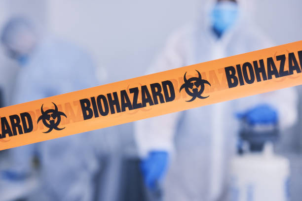 Professional Blood Cleanup technician working in Gowen, MI